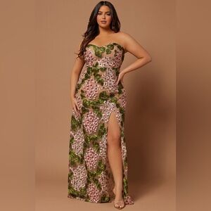 Elodie Floral Embroidered Gown Fashion Nova